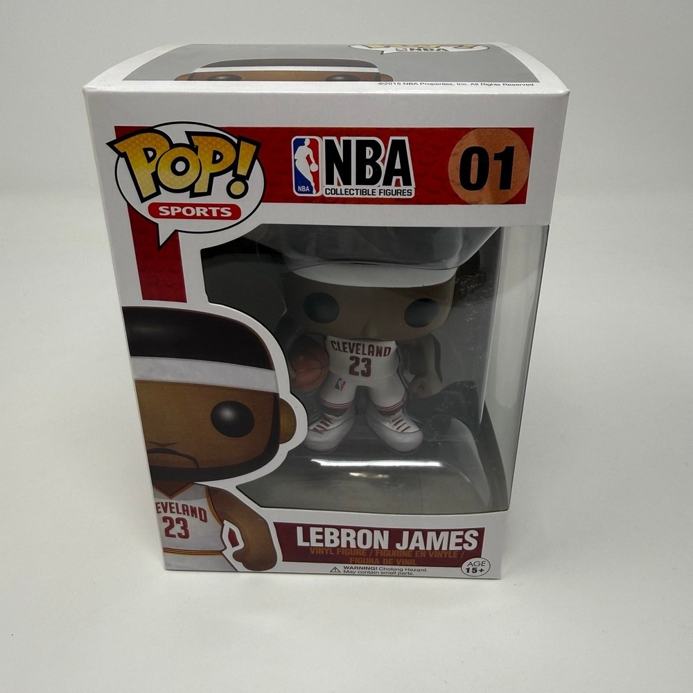 Funko Pop LeBron James #01 Cleveland Cavaliers NBA White Jersey
